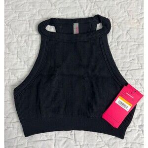 Commando. Bralette, Studio Rib, Black, New. Size S/M
